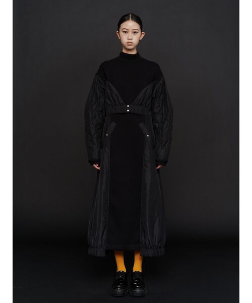 UN3D.（アンスリード）の「LINER JACKET DOCKING JERSEY OP / ライナージャケットドッキングジャージワンピース（ワンピース・レディース・ブラック/その他1・38/36）」の15枚目の写真
