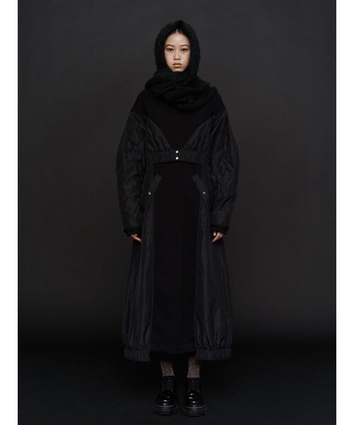 UN3D.（アンスリード）の「LINER JACKET DOCKING JERSEY OP / ライナージャケットドッキングジャージワンピース（ワンピース・レディース・ブラック/その他1・38/36）」の18枚目の写真