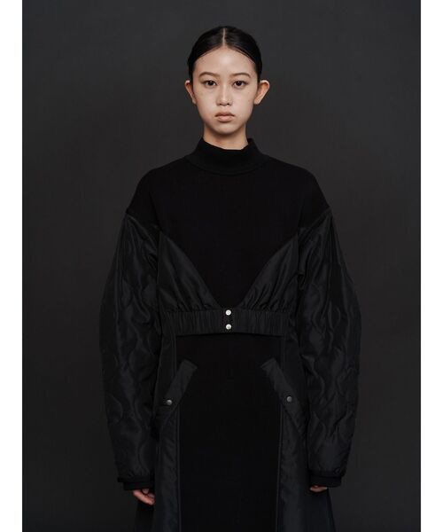 UN3D.（アンスリード）の「LINER JACKET DOCKING JERSEY OP / ライナージャケットドッキングジャージワンピース（ワンピース・レディース・ブラック/その他1・38/36）」の19枚目の写真