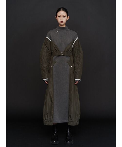 UN3D.（アンスリード）の「LINER JACKET DOCKING JERSEY OP / ライナージャケットドッキングジャージワンピース（ワンピース・レディース・ブラック/その他1・38/36）」の22枚目の写真