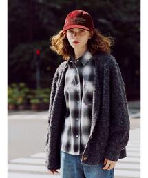 Lugnoncure | 起毛Vネックカーディガン(カーディガン/ボレロ)