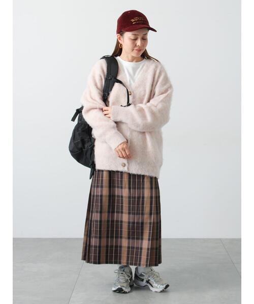 Lugnoncure（ルノンキュール）の「起毛Vネックカーディガン（カーディガン/ボレロ・レディース・ベージュ/ピンク/ブラック/ブルー/グレー・F）」の16枚目の写真