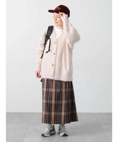 Lugnoncure（ルノンキュール）の「起毛Vネックカーディガン（カーディガン/ボレロ・レディース・ベージュ/ピンク/ブラック/ブルー/グレー・F）」の17枚目の写真