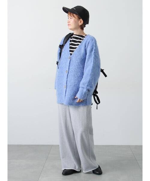 Lugnoncure（ルノンキュール）の「起毛Vネックカーディガン（カーディガン/ボレロ・レディース・ベージュ/ピンク/ブラック/ブルー/グレー・F）」の20枚目の写真