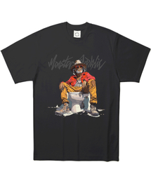 ジェントルマンディレッドTシャツブラック