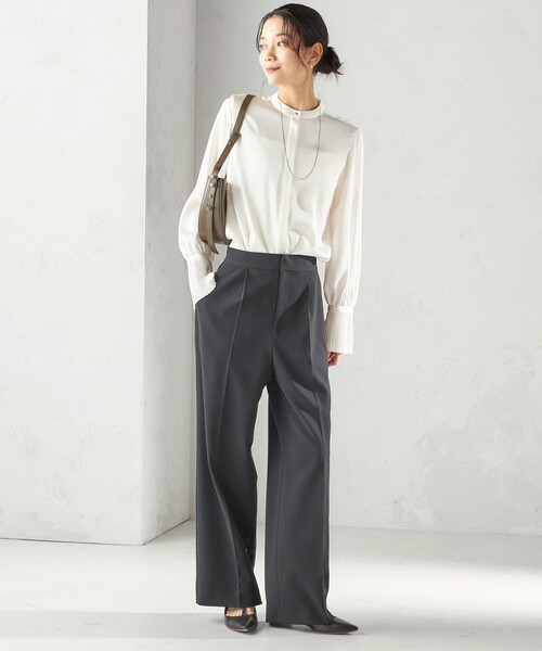 手洗い可能〉プリーツ 袖 デザイン ブラウス（シャツ/ブラウス