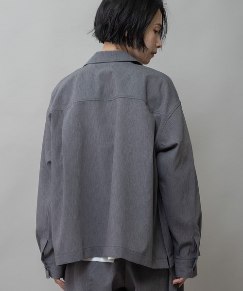 Munich（ミューニック）の「【UVカット】【防シワ】【ウォッシャブル】ストレッチサップジャケット（テーラードジャケット・レディース・モカ/グレー・FREE）」の17枚目の写真