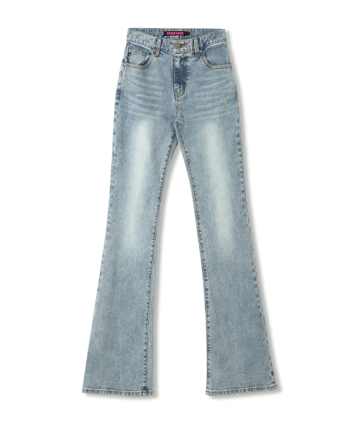 Vivacious(ビバシャス)の「Noel Bootscut Denim Pants LIGHT BLUE(デニムパンツ・レディース・ライトブルー・SMALL/MEDIUM/LARGE)」の4枚目の写真