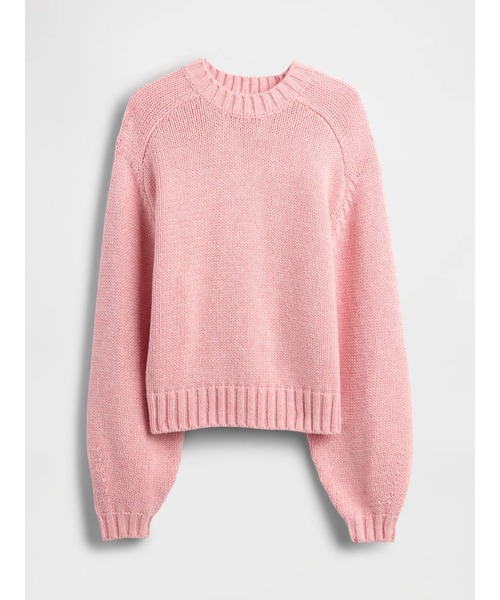 GAP(ギャップ)の「コットンブレンド リラックスフィット クルーネックセーター(ニット/セーター・レディース・ライトブルー/ピンク/ベージュ/マルチ・XXS/XL/L/M/S/XS)」の8枚目の写真