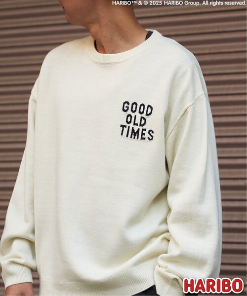 VENCEEXCHANGE（ヴァンスエクスチェンジ）の「HARIBO Retro クルーネックニット（ニット/セーター・メンズ・ブラック/オフホワイト・M/L）」の9枚目の写真