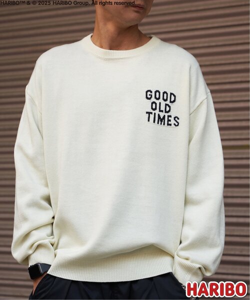 VENCEEXCHANGE（ヴァンスエクスチェンジ）の「HARIBO Retro クルーネックニット（ニット/セーター・メンズ・ブラック/オフホワイト・M/L）」の10枚目の写真