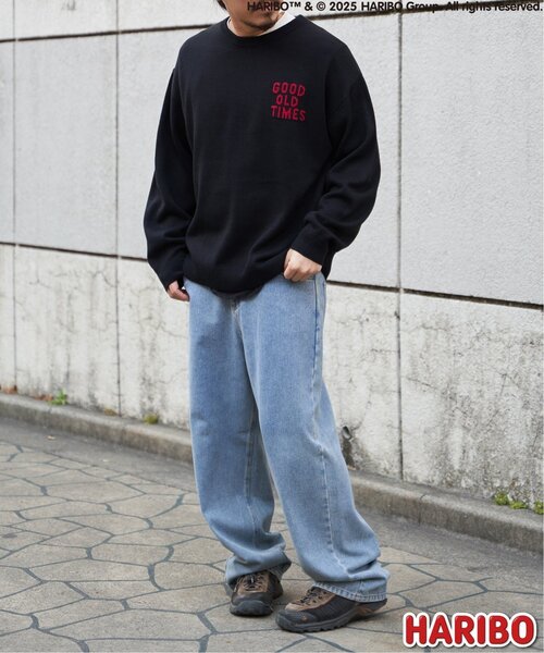 VENCEEXCHANGE（ヴァンスエクスチェンジ）の「HARIBO Retro クルーネックニット（ニット/セーター・メンズ・ブラック/オフホワイト・M/L）」の19枚目の写真