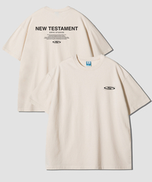 ニューテスターメント オーバーサイズ 半袖Tシャツ-ナチュラルコットン