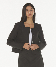 DEARSTALKER（ディアストーカー）の「CLASSY BOUCLE TWEED JACKET - BLACK（その他アウター）」