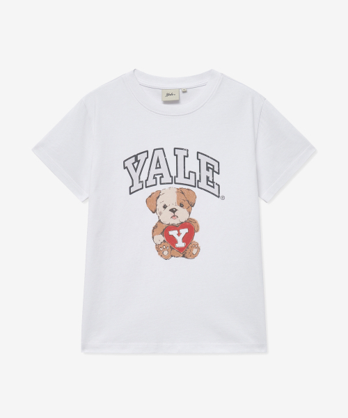 YALE(イェール)の「ウィメンズテディダンス半袖Tシャツ_ホワイト(Tシャツ/カットソー・レディース・その他・SMALL/MEDIUM)」の1枚目の写真