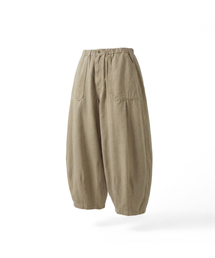 ANGLAN（アングラン）の「Herringbone Fatigue Balloon Pants - Beige（その他パンツ）」