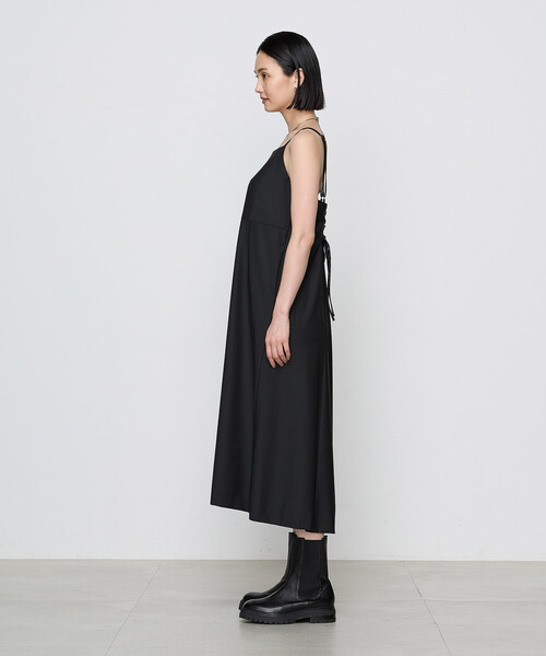 COMME CA(コムサ)の「〔 TALLサイズ 〕【ブライトリーセットアップ/セットアップ対応】ストレッチトロ ワンピース(ワンピース・レディース・ブラック・13号)」の4枚目の写真