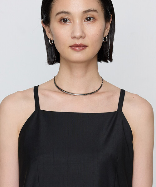 COMME CA(コムサ)の「〔 TALLサイズ 〕【ブライトリーセットアップ/セットアップ対応】ストレッチトロ ワンピース(ワンピース・レディース・ブラック・13号)」の6枚目の写真