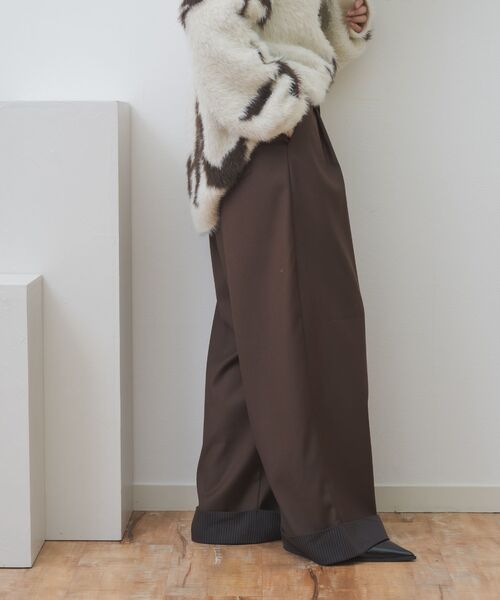 kivi（キヴィ）の「ロールアップタックパンツ（その他パンツ・レディース・ダークブルー/ブラウン・LARGE/MEDIUM）」の10枚目の写真