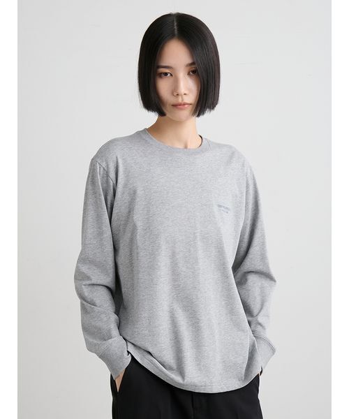 MIESROHE(ミースロエ)の「グラフィックロングスリーブT(Tシャツ/カットソー・レディース・グレー/ベージュ/ホワイト・F)」の4枚目の写真
