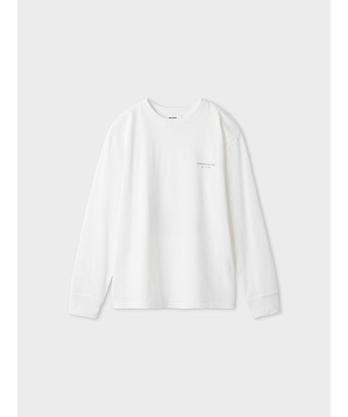 MIESROHE(ミースロエ)の「グラフィックロングスリーブT(Tシャツ/カットソー・レディース・グレー/ベージュ/ホワイト・F)」の5枚目の写真