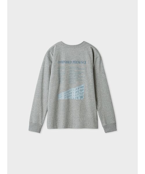MIESROHE(ミースロエ)の「グラフィックロングスリーブT(Tシャツ/カットソー・レディース・グレー/ベージュ/ホワイト・F)」の8枚目の写真