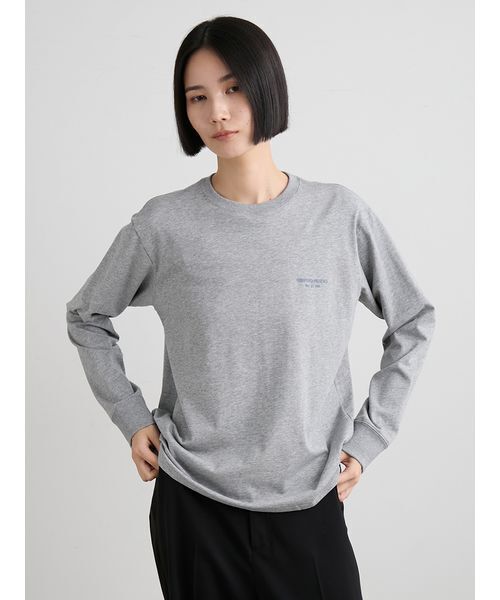 MIESROHE(ミースロエ)の「グラフィックロングスリーブT(Tシャツ/カットソー・レディース・グレー/ベージュ/ホワイト・F)」の11枚目の写真