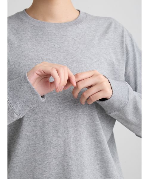 MIESROHE(ミースロエ)の「グラフィックロングスリーブT(Tシャツ/カットソー・レディース・グレー/ベージュ/ホワイト・F)」の15枚目の写真