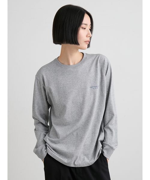 MIESROHE(ミースロエ)の「グラフィックロングスリーブT(Tシャツ/カットソー・レディース・グレー/ベージュ/ホワイト・F)」の19枚目の写真