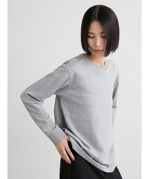 MIESROHE(ミースロエ)の「グラフィックロングスリーブT(Tシャツ/カットソー・レディース・グレー/ベージュ/ホワイト・F)」の20枚目の写真