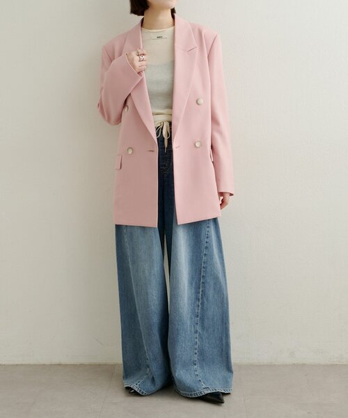 Omekashi（オメカシ）の「デニムイージーパンツ（デニムパンツ・レディース・ブルー/ネイビー・38/36）」の6枚目の写真