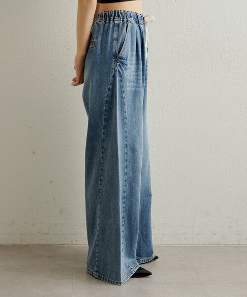 Omekashi（オメカシ）の「デニムイージーパンツ（デニムパンツ・レディース・ブルー/ネイビー・38/36）」の16枚目の写真