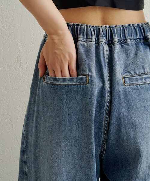 Omekashi（オメカシ）の「デニムイージーパンツ（デニムパンツ・レディース・ブルー/ネイビー・38/36）」の20枚目の写真