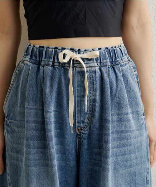 Omekashi（オメカシ）の「デニムイージーパンツ（デニムパンツ・レディース・ブルー/ネイビー・38/36）」の21枚目の写真