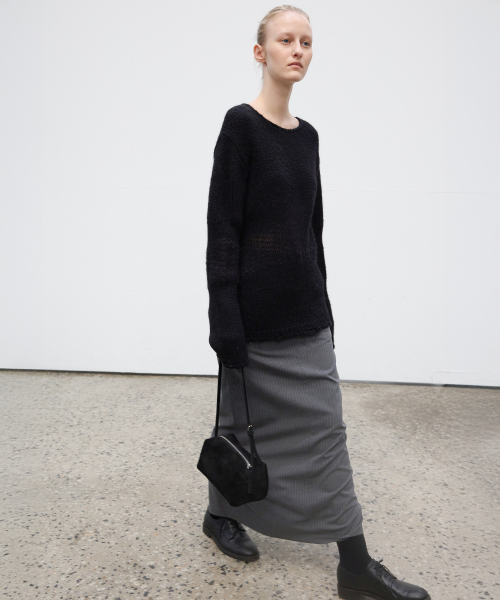 LEVAR(レバー)の「Straight Maxi Skirt - Stripe Charcoal(スカート・レディース・その他・SMALL/MEDIUM)」の1枚目の写真