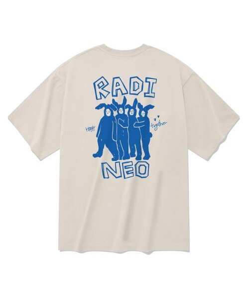 RADINEO(ラディネオ)の「ハッピートゥゲザー 半袖Tシャツ ベージュ(Tシャツ/カットソー・メンズ・その他・LARGE/MEDIUM/SMALL/X-LARGE)」の1枚目の写真