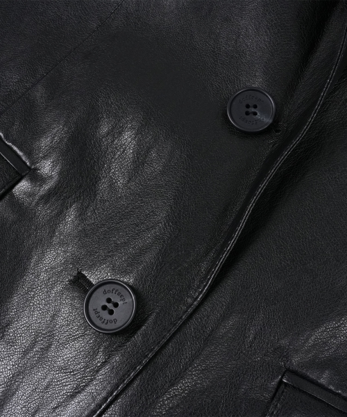 DOFFSEPT（ドフセプト）の「Vegan Leather Classic Single Blazer in Black（ライダースジャケット・レディース・その他・FREE）」の5枚目の写真