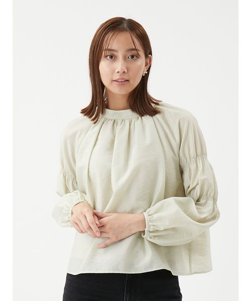 セール】ギャザーバックリボンブラウス（シャツ/ブラウス）｜Mila Owen