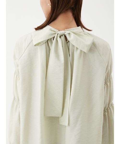 セール】ギャザーバックリボンブラウス（シャツ/ブラウス）｜Mila Owen