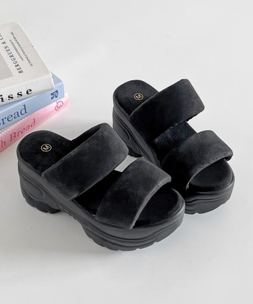 Shoes in Closet(シューズインクローゼット)の「+9.0㎝ 超軽量 厚底 スタイルアップソール フィット ベルト サンダル 6469(サンダル・レディース・ピンク/ブルー/ブラック×ブラック/アイボリー/ホワイト系3/ブラック系3・L/M/S/LL)」の15枚目の写真