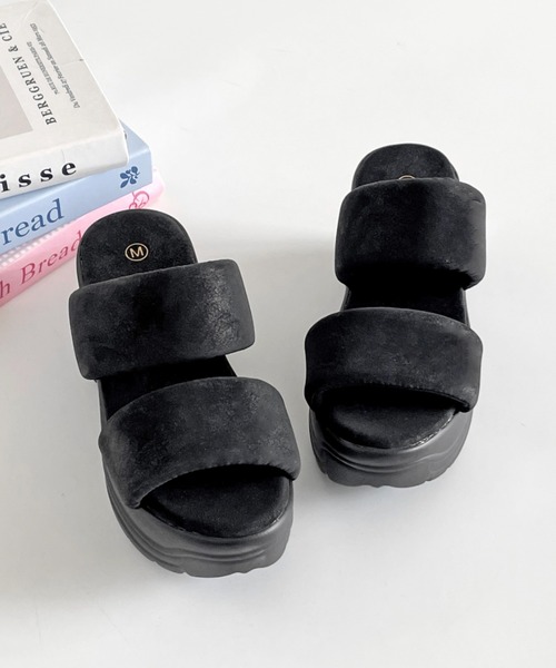 Shoes in Closet(シューズインクローゼット)の「+9.0㎝ 超軽量 厚底 スタイルアップソール フィット ベルト サンダル 6469(サンダル・レディース・ピンク/ブルー/ブラック×ブラック/アイボリー/ホワイト系3/ブラック系3・L/M/S/LL)」の16枚目の写真