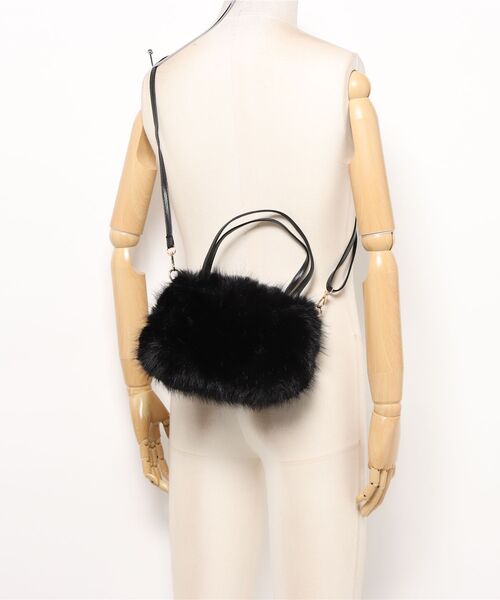 セール】【 ammy. / エイミードット 】 2WAY フェイク ファー バッグ