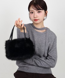 【 ammy. / エイミードット 】ふわふわ ショルダー ハンド バッグ