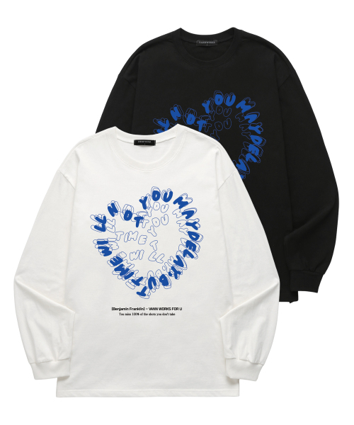 VANNWORKS（バンワークス）の「ハートタイプ ロングスリーブ (VLS0061) ブラック（Tシャツ/カットソー・レディース・その他・SMALL/X-LARGE/XX-LARGE/MEDIUM/LARGE）」の4枚目の写真