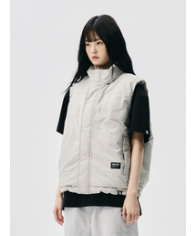 JAMIE WEST（ジェイミーウエスト）の「Primaloft Hidden Hood Heavy Vest (Gray)（ダウンベスト）」