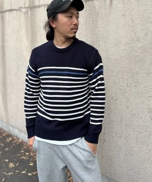 NO NEED（ノーニード）の「ナバルボーダーニット（ニット/セーター）」