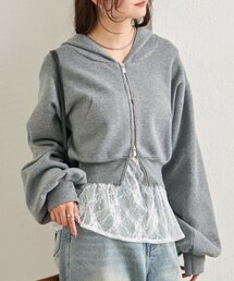 mystic | フーディーニットショートパーカー(パーカー)