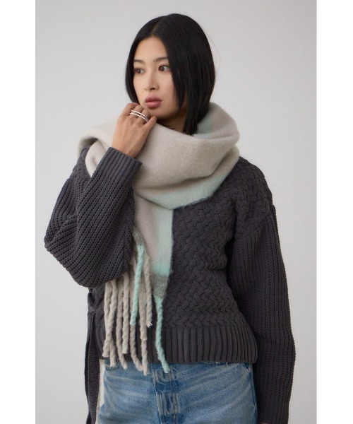 AZUL by moussy(アズールバイマウジー)の「マルチデザインフラッフィーロングマフラー(マフラー・レディース・ベージュ系その他/ベージュ/グレー系その他・FREE)」の12枚目の写真