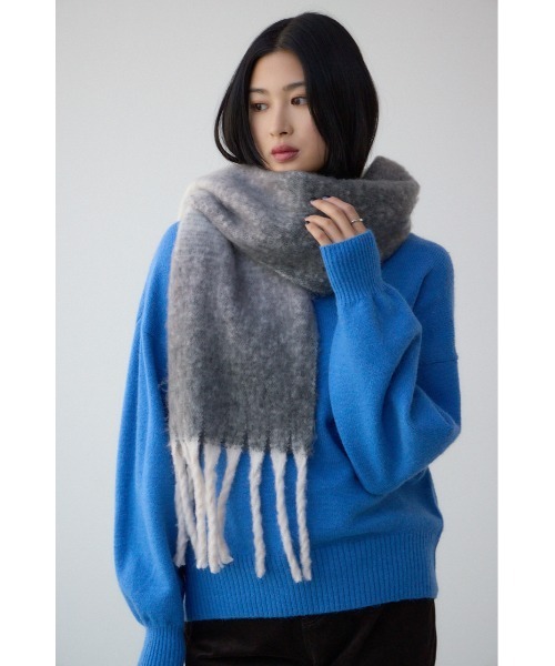 AZUL by moussy(アズールバイマウジー)の「マルチデザインフラッフィーロングマフラー(マフラー・レディース・ベージュ系その他/ベージュ/グレー系その他・FREE)」の4枚目の写真