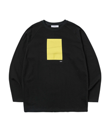 SIGNATURE WRINKLE RAGLAN LONG SLEEVE BLACK YELLOW